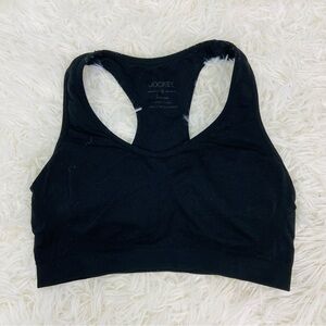 JOCKEY black stretch active yoga sports bra size small & medium